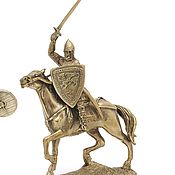 Подарки к праздникам handmade. Livemaster - original item Soldiers figurines, horse warrior, brass, 14-15 cm%#%023. Handmade.