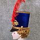 Stage shako 'Blue'. Carnival Hats. Felt Hats Shop. My Livemaster. Фото №4