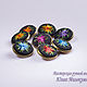 Embroidered buttons Sur de la noche. Buttons. Art Stitch by Juli Milokumova. Online shopping on My Livemaster.  Фото №2