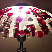 Для дома и интерьера handmade. Livemaster - original item Lamp with a canopy of glass fusing.. Handmade.