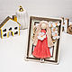 Copy of Macrame doll in photo frame 15/20, Interior doll, Novosibirsk,  Фото №1