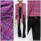 Материалы для творчества handmade. Livemaster - original item Fabric: Tweed Multicolor. Handmade.