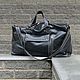 Men's travel bag WEST EAST maxi genuine leather black, Travel bag, Izhevsk,  Фото №1
