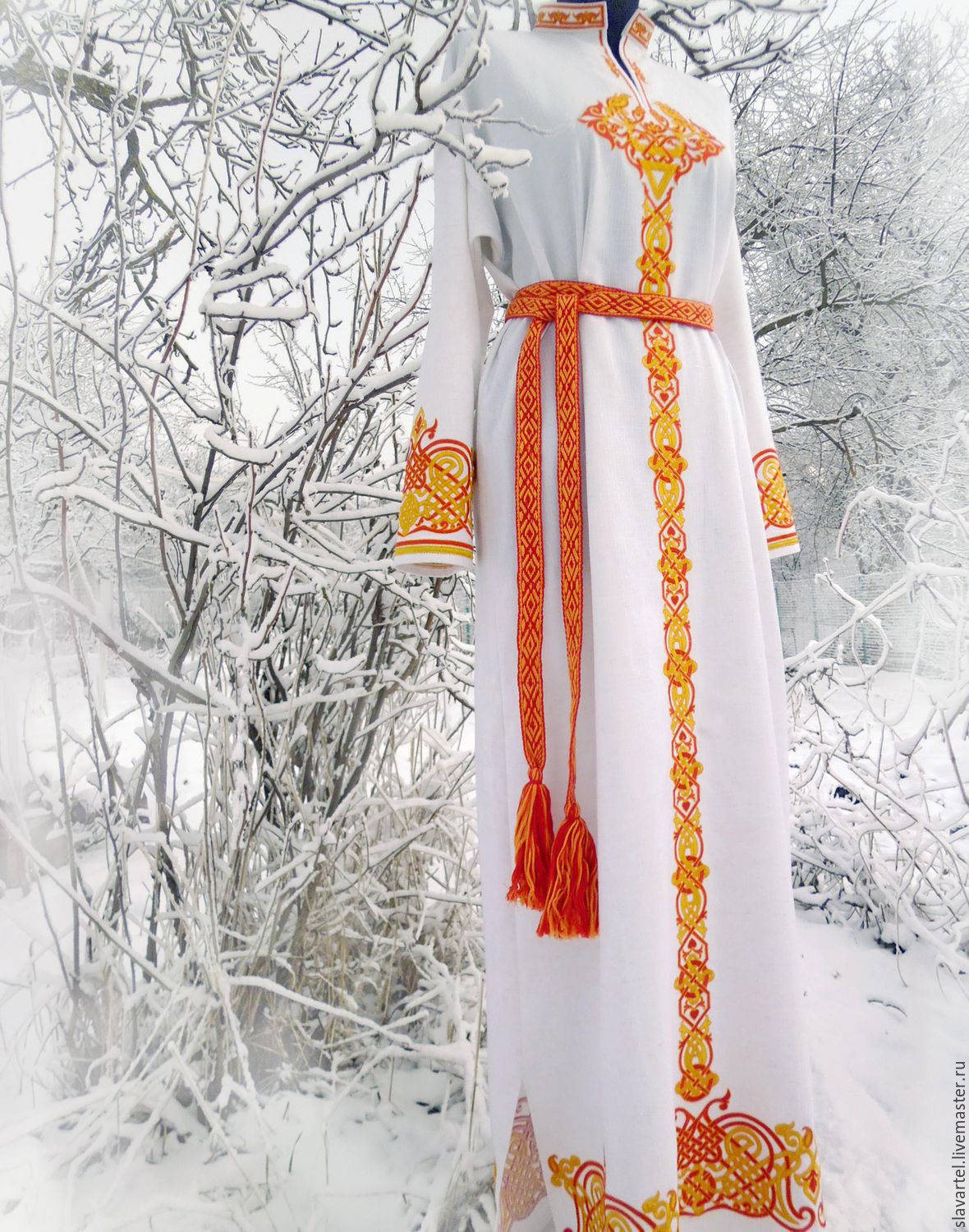 Старорусское свадебное платье