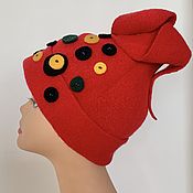 Аксессуары handmade. Livemaster - original item The hat is high with polka dots. Handmade.