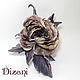 Order Brooch-rose 'Eileen'. Silk flowers, cloth flowers. Dizani. Livemaster. . Flowers Фото №3
