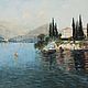 Oil painting Villa in Cyprus seascape. Buy oil painting. Pictures. Ирина Димчева. My Livemaster. Фото №5