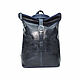  Backpack leather ladies Carla blue Mod SR34t-661. Backpacks. Natalia Kalinovskaya. Online shopping on My Livemaster.  Фото №2
