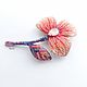 Coral Sunset Brooch; 12,5 x 8 cm. Brooches. Elysever jewelry. Online shopping on My Livemaster.  Фото №2