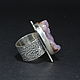 Shine ring with amethyst made of 925 sterling silver IV0038. Rings. Sunny Silver. My Livemaster. Фото №5