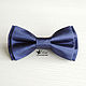 Бабочка галстук темно-синяя, атлас, Свадебные аксессуары, Оренбург,  Фото №1