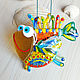  Fish Warm Sea. Glass decor. Fusing stained glass. Suspension. MyFusedGlass. My Livemaster. Фото №4