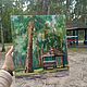 Oil painting 'Garden in the forest', in a baguette. Pictures. Zhanne Shepetova. Online shopping on My Livemaster.  Фото №2