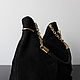 Order Granville Black genuine suede shoulder bag. Olga'SLuxuryCreation. Livemaster. . Sacks Фото №3
