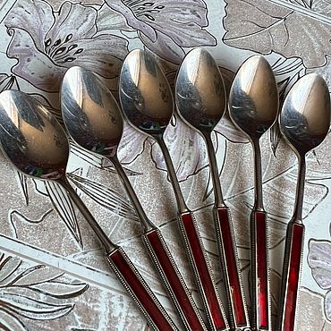 Set of teaspoons 6pcs Broggi Italy XXV 3227