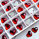 10 мм Light Siam Heart 2808 Swarovski Crystal плоское сердце Сваровски, Кабошоны, Волгоград,  Фото №1