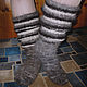 Women's knitted knee socks. Knee. Warm Yarn. My Livemaster. Фото №4