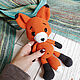 Order Little fox Ginger Soft toy fox Little fox Red Fox. Вязаные игрушки - Ольга (knitlandiya). Livemaster. . Stuffed Toys Фото №3