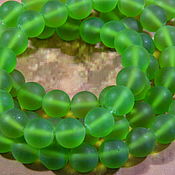 Материалы для творчества handmade. Livemaster - original item Quartz frosted beads 10 mm piece. Handmade.