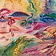 Картина маслом абстрактная море рыба люди "Дайвинг", Картины, Мурманск,  Фото №1