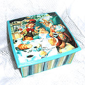 Для дома и интерьера handmade. Livemaster - original item Tea box Mad tea party. Handmade.