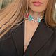 Massive necklace with AMORE pearls. Choker beaded. Necklace. Only_you_byElena. Online shopping on My Livemaster.  Фото №2