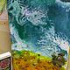 Доска "Море...пляж". Утварь. Лина. Интернет-магазин Ярмарка Мастеров.  Фото №2