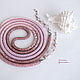 Order Lariat of beads with rose quartz and pearls Nude pale pink. gershman. Livemaster. . Lariats Фото №3
