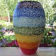 Вазы ручной работы. Стеклянная ваза  Настроение - радуга, Вазы, Москва,  Фото №1