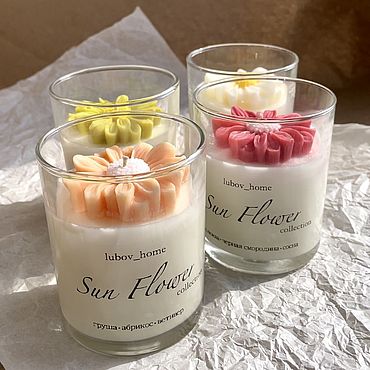 Декоративные свечи - купить свечи ручной работы от Daisy Maisy