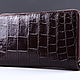 Клатч из кожи крокодила на двух молниях IMA0002K3. Клатчи. CrocShop товары из экзотической кожи. Интернет-магазин Ярмарка Мастеров.  Фото №2