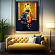 Painting of a Couple in a museum. Klimt Kiss, love painting. Pictures. House of the Sun (irina-bast). My Livemaster. Фото №6