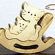 Order Rocking chair' Good toys ' Kitten. Wooden toys from grandfather Andrew. Livemaster. . Waldorf Dolls & Animals Фото №3