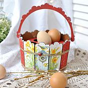 Сувениры и подарки handmade. Livemaster - original item Easter egg basket 