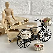 Куклы и игрушки handmade. Livemaster - original item Doll Miniature bicycle for dolls accessories in 1:12 scale. Handmade.