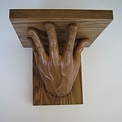 Для дома и интерьера handmade. Livemaster - original item Carved wall console of the Schuitz shelf (left hand). Handmade.