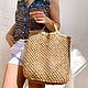 Плетеная сумка макраме из джута, Сумка-шоппер, Раменское,  Фото №1