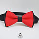 Tie red Duo / wedding in red, bow tie, Ties, Moscow,  Фото №1