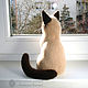 Портретная кошка Сима, котик, котёнок, кот – миниатюра из шерсти / Cat. Войлочная игрушка. Шерстяной Зоопарк Наталья Львова. Интернет-магазин Ярмарка Мастеров.  Фото №2