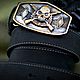 Order Leather belt with molded buckle 'Grim Reaper'. Leather product G.M.G.. Livemaster. . Straps Фото №3