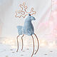 Новогодняя игрушка олень, новогодний подарок, интерьерная игрушка. Игрушки. Snow petals. Ярмарка Мастеров.  Фото №6