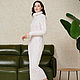 Белое вязаное длинное платье. Платья. SHAPAR вязаная одежда ручной работы. Интернет-магазин Ярмарка Мастеров.  Фото №2