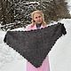 Order scarves: Down scarf grey handmade. Down shop (TeploPuha34). Livemaster. . Kerchiefs Фото №3