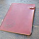 Leather paper folder with logo, Folder, Moscow,  Фото №1