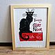 Картина: Black Cat / Чёрный кот, Картины, Краснодар,  Фото №1