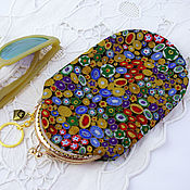 Сумки и аксессуары handmade. Livemaster - original item Eyeglass case with Gold Clasp multicolored Stones. Handmade.