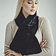 Beaver fur scarf in black, Scarves, Moscow,  Фото №1