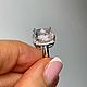 Заказать 17. Кольцо с натуральным морганитом 4.80  ct. Елена. Ярмарка Мастеров. . Кольца Фото №3