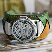 Украшения handmade. Livemaster - original item 2in1 Oliver Green mechanical wrist watch. Handmade.