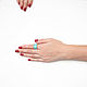 Order Blue Enamel Ring, Enamel ring, minimalism ring. Irina Moro. Livemaster. . Rings Фото №3